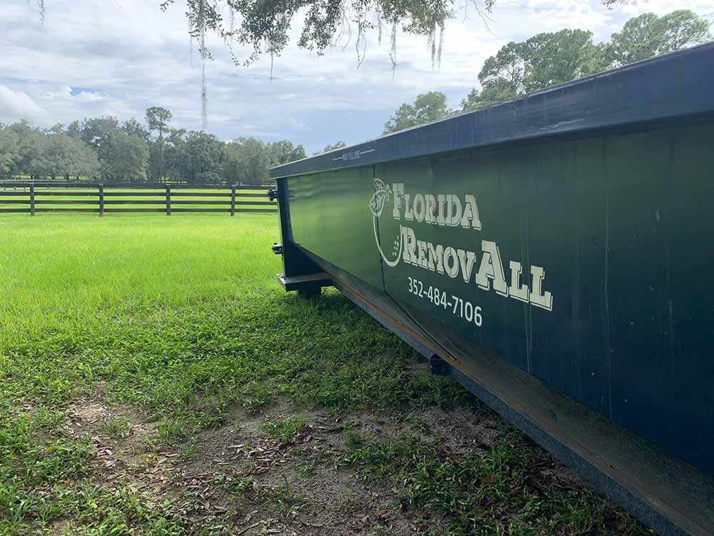 roll of dumpster in central florida, ocala, the villages, and marion county
