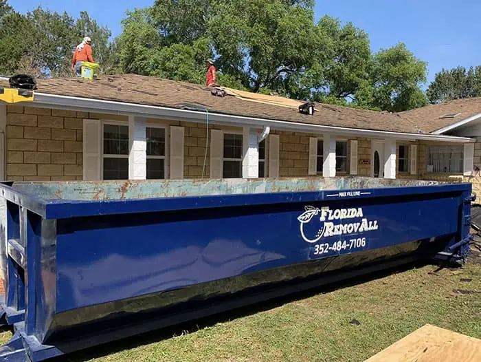 roll off dumpsters for construction projects in ocala and the villages, Florida RemovALL